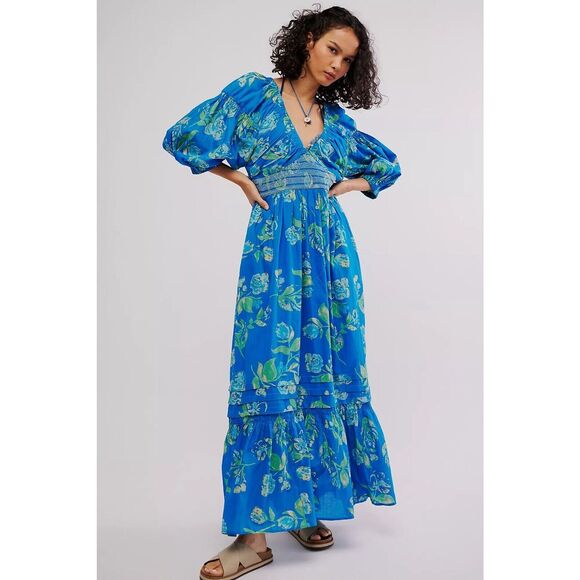 NWT Free People Golden Hour Maxi Dress Size Medium - Picture 1 of 9